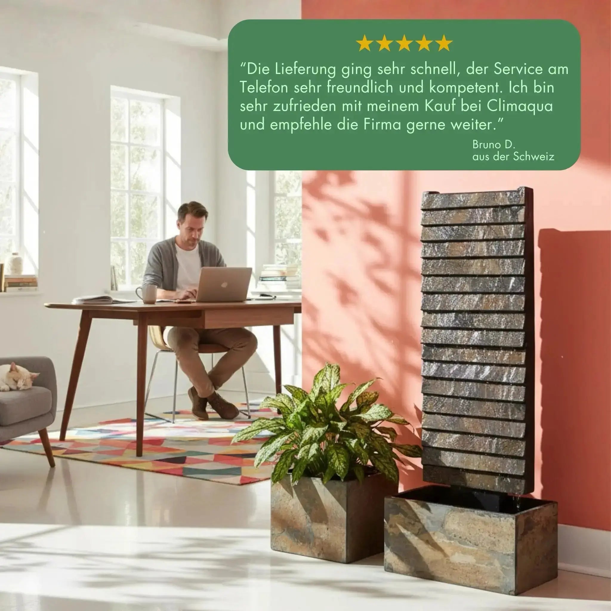 Wasserwand AVA M PURE LIVING Set - CLIMAQUA