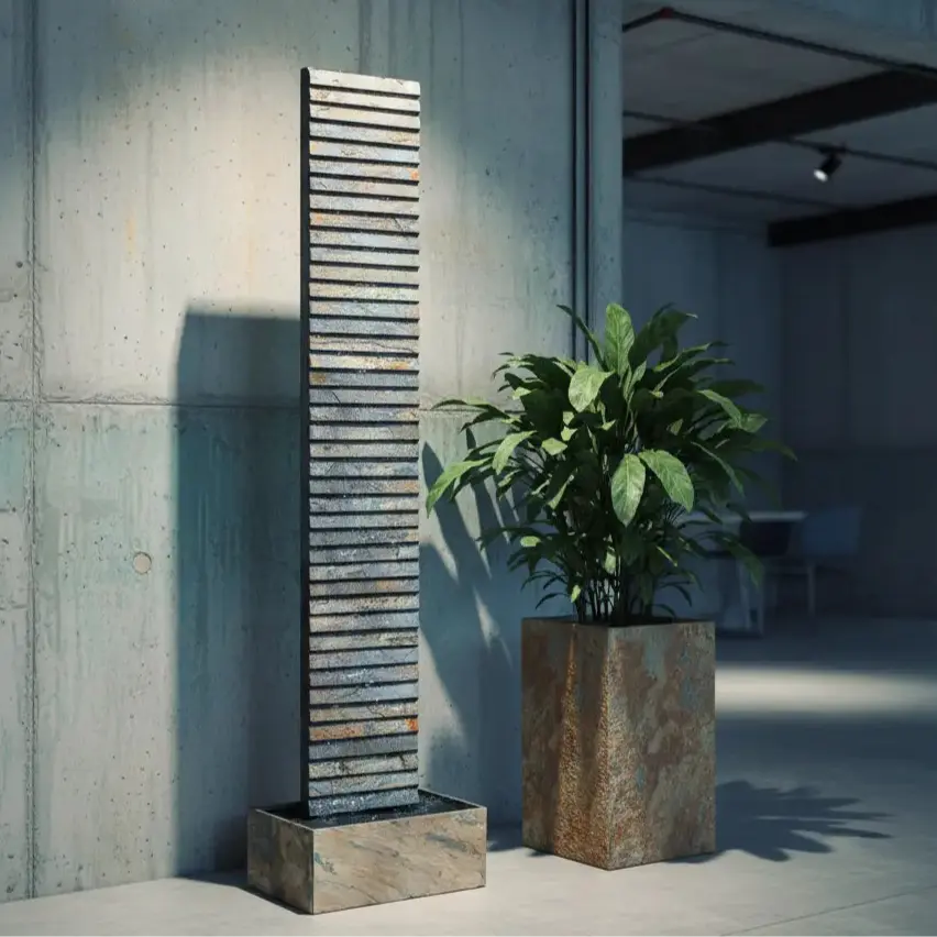 AVA XL – Hohe Wasserwand Schiefer 2m Braun - CLIMAQUA