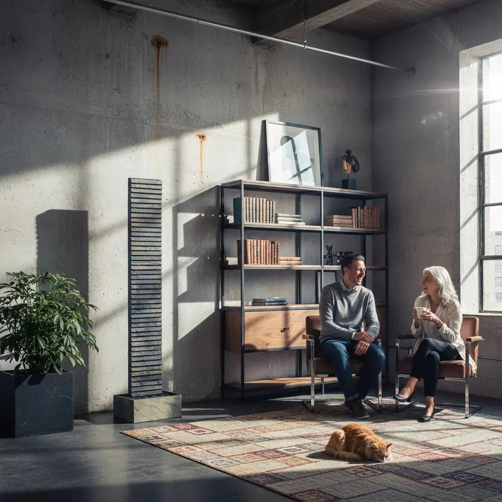 AVA XL – Hohe Wasserwand Schiefer 2m Braun - CLIMAQUA