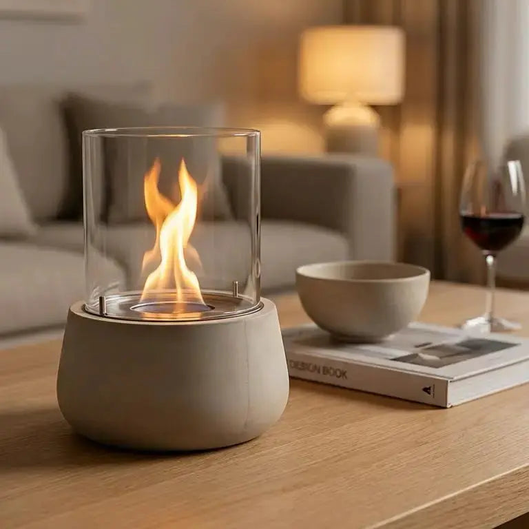 BELLY M – Beton Tischkamin Indoor - CLIMAQUA
