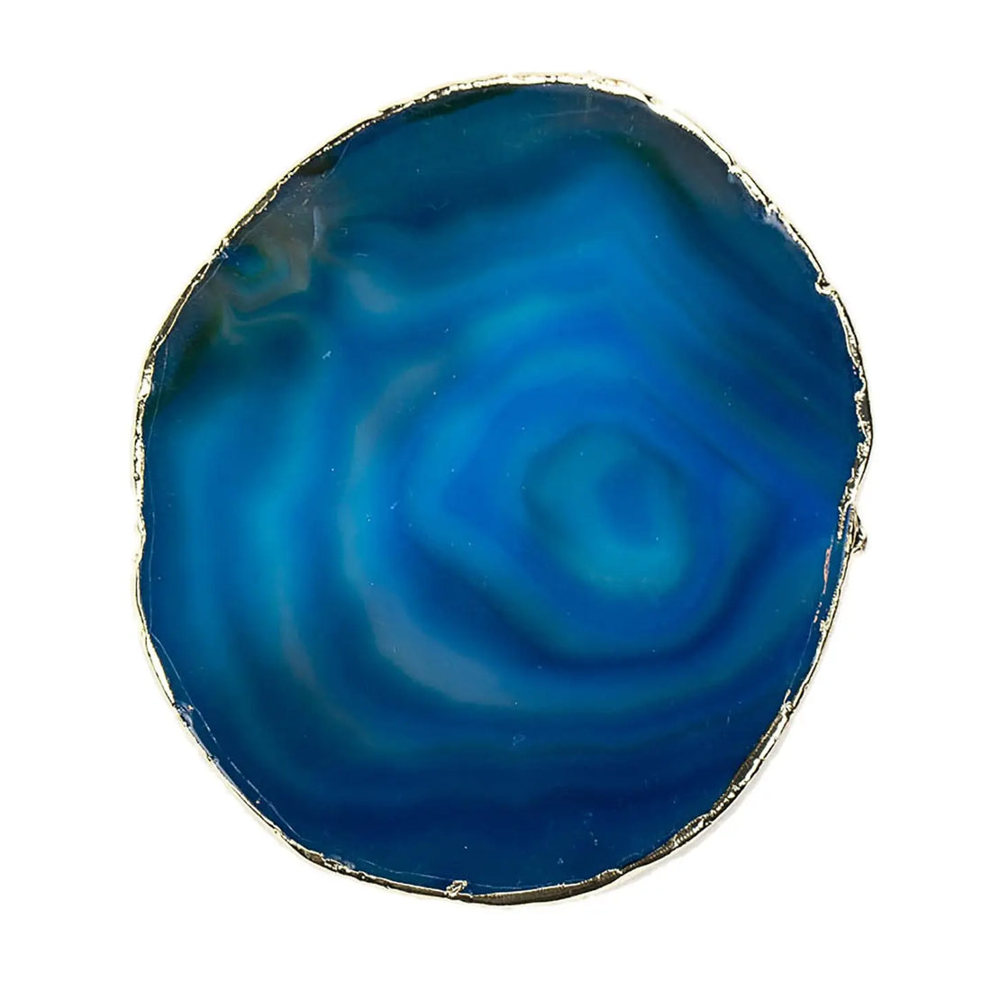 BLUE GILI Untersetzer aus Achat Stein blau - CLIMAQUA