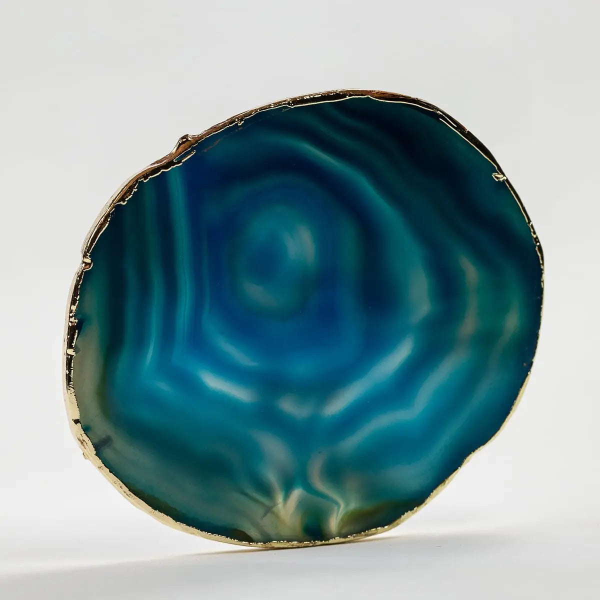 BLUE GILI Untersetzer aus Achat Stein blau - CLIMAQUA