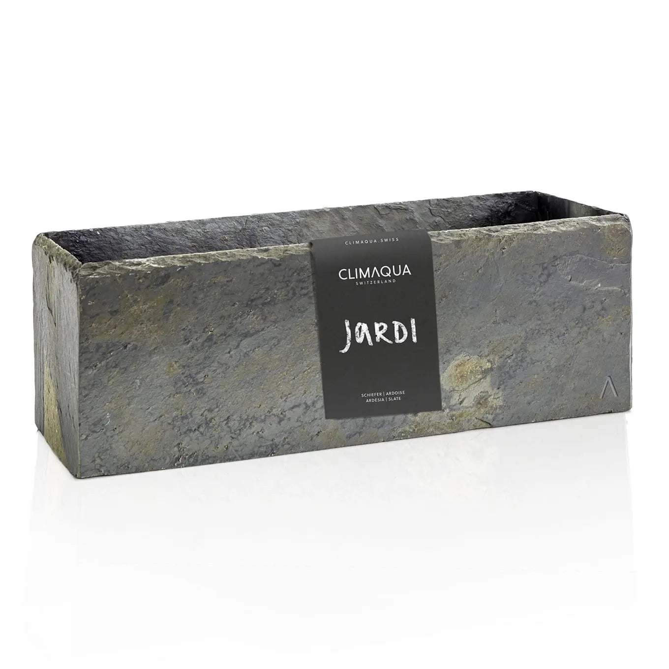 blumenkasten metall obi JARDI 50 Rusty – Balkonkasten 50x17x17 cm 8 kg Naturschiefer Braun –  CLIMAQUA