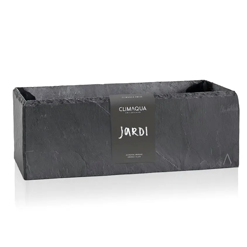 JARDI 50 Anthrazit – Balkonkasten 50x17x17 cm 8 kg Naturschiefer Schwa –  CLIMAQUA