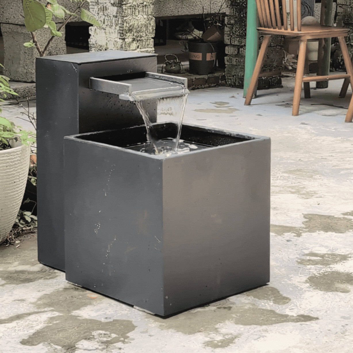 CLIMAQUA Fountains Waterwall Samui 60 Anthracite - CLIMAQUA