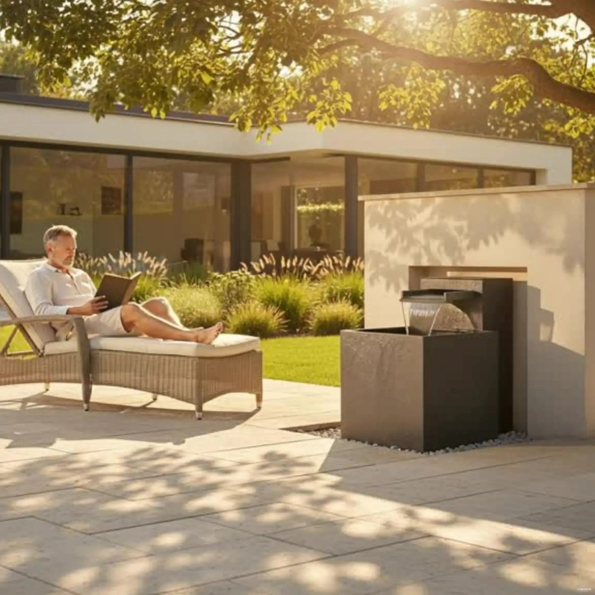 CLIMAQUA Fountains Waterwall Samui 60 Anthracite - CLIMAQUA