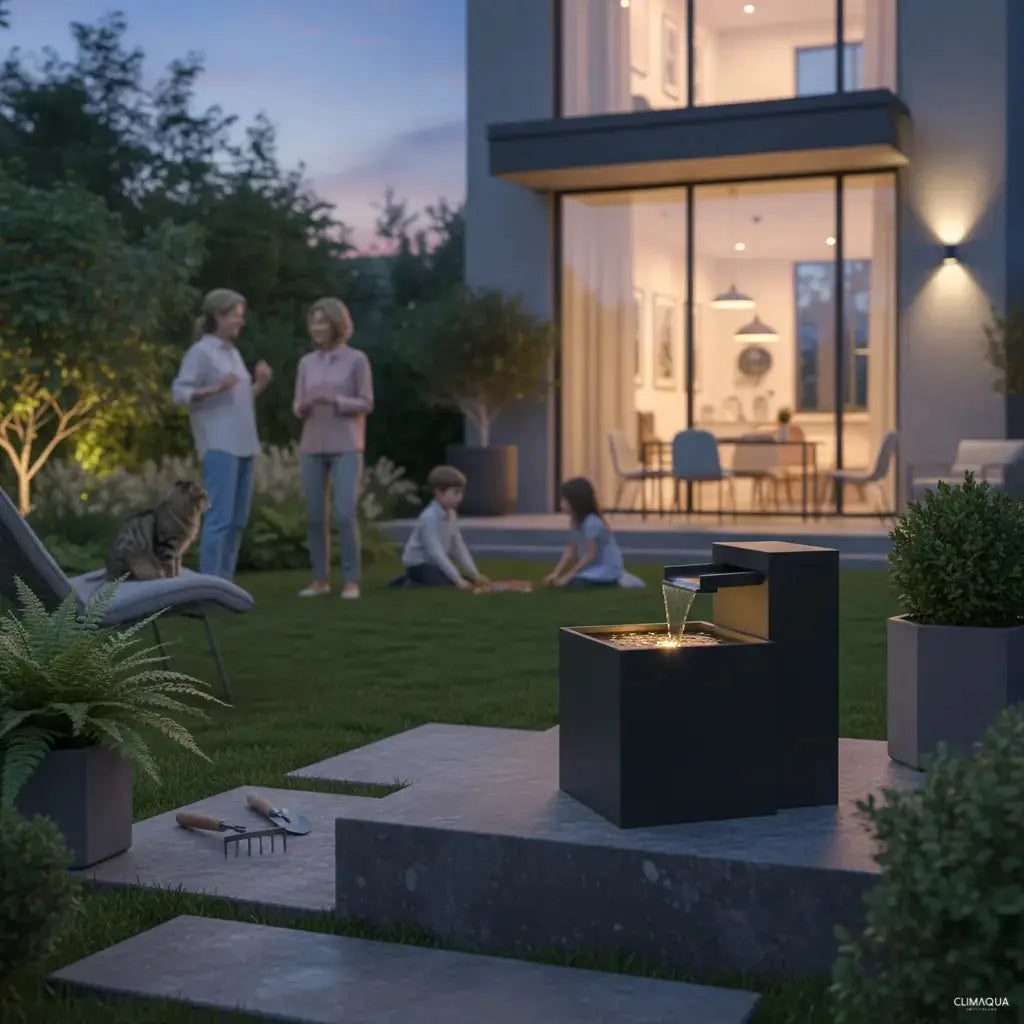 SAMUI 60 Gartenbrunnen – Natürlichkeit und Design für deine Outdooroase - CLIMAQUA