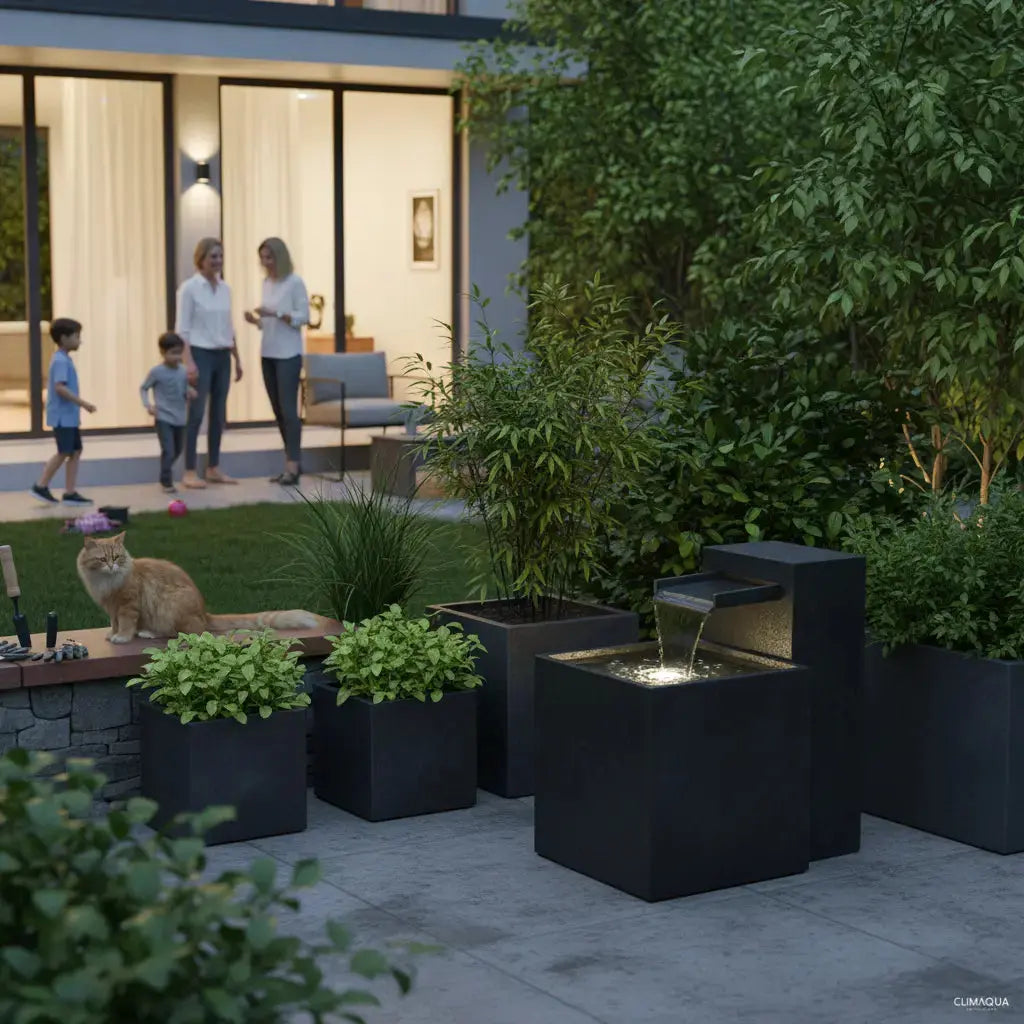 SAMUI 60 Gartenbrunnen – Natürlichkeit und Design für deine Outdooroase - CLIMAQUA