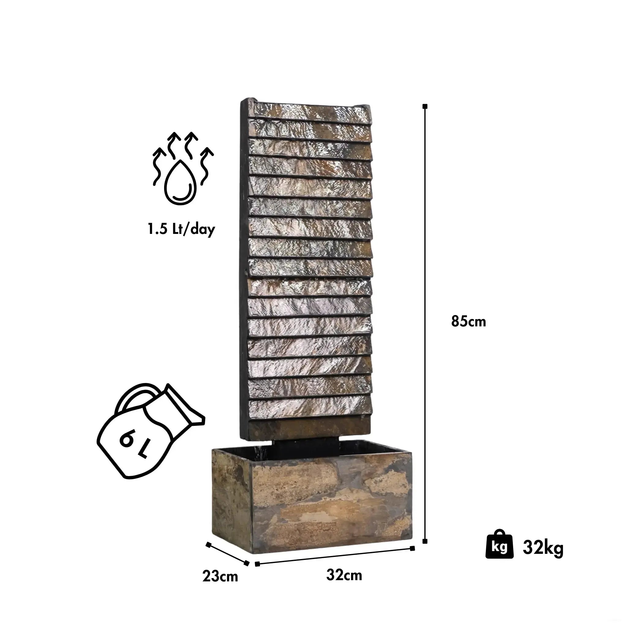 Wasserwand AVA M PURE LIVING Set - CLIMAQUA