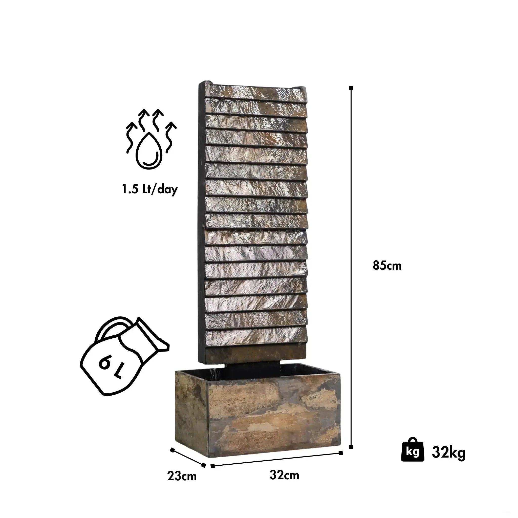 Wasserwand AVA M PURE LIVING Set - CLIMAQUA