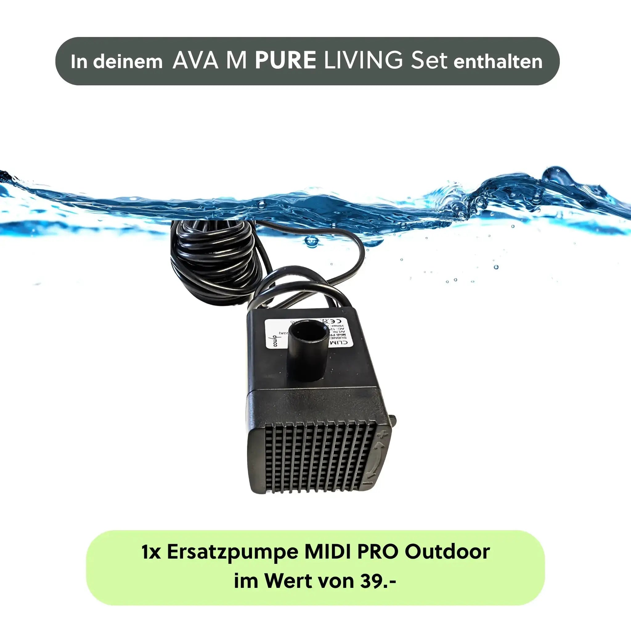 Wasserwand AVA M PURE LIVING Set - CLIMAQUA