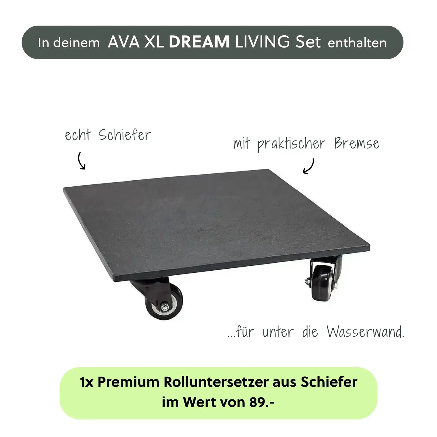 Wasserwand AVA XL DREAM LIVING Set - CLIMAQUA