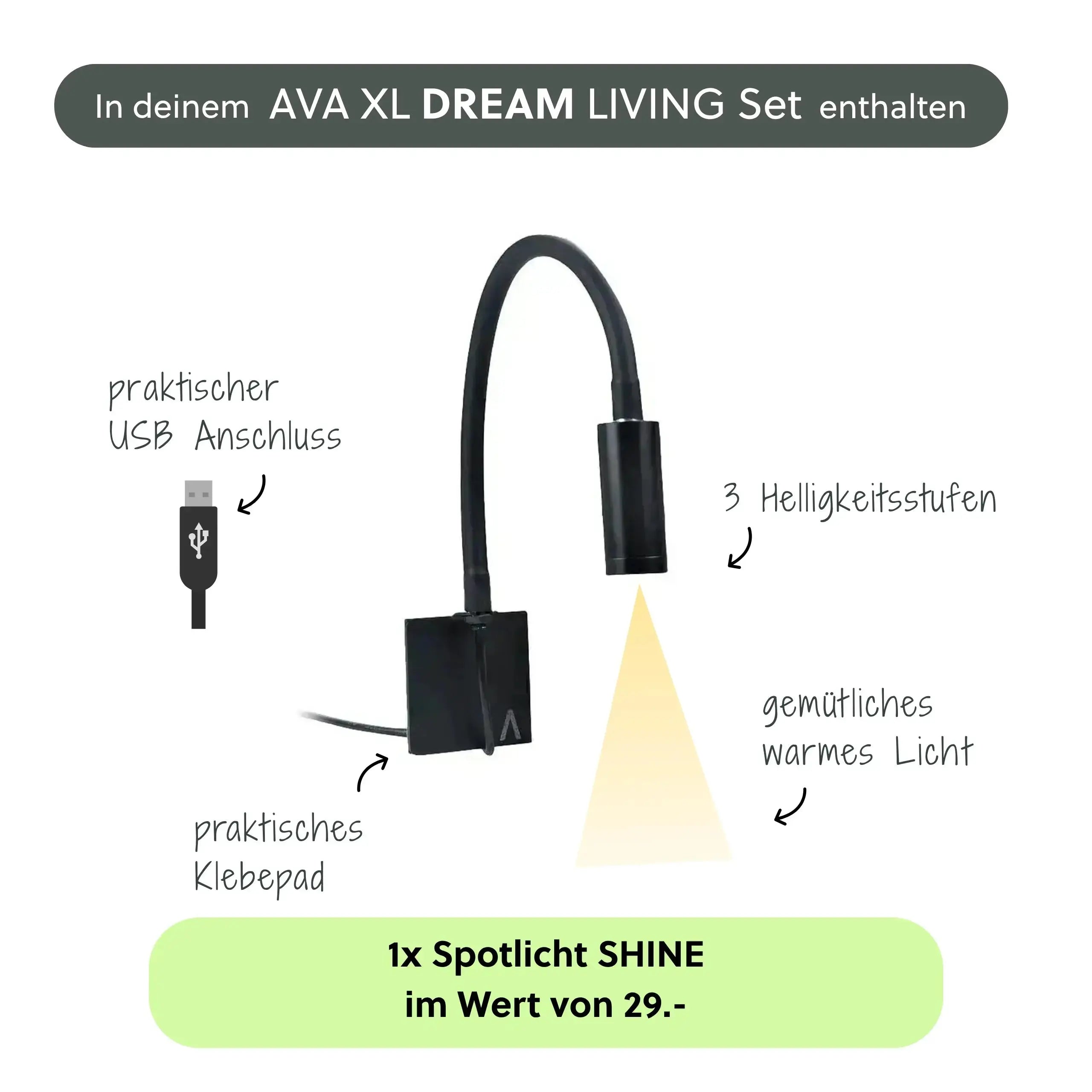 Wasserwand AVA XL DREAM LIVING Set - CLIMAQUA