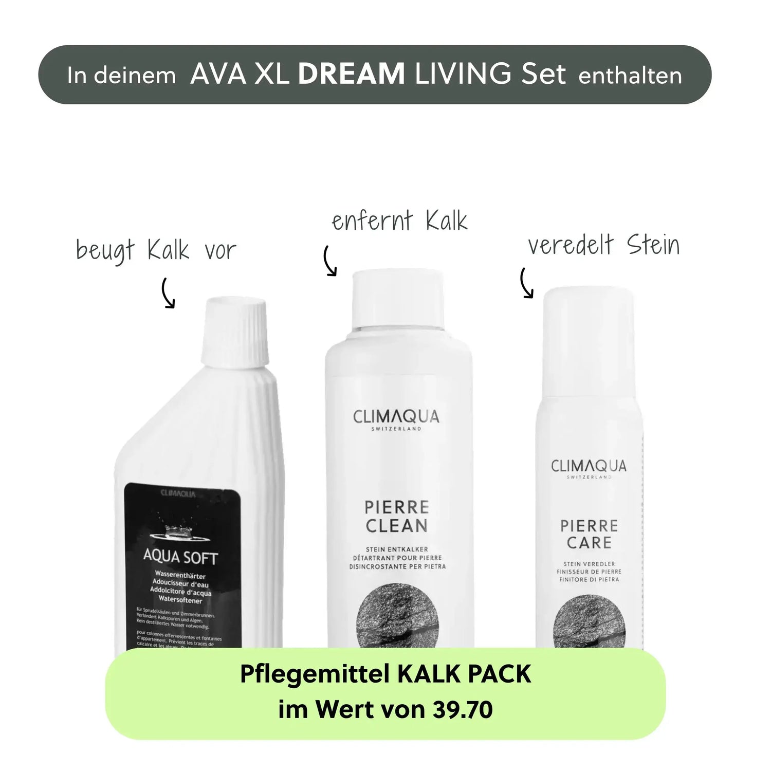 Wasserwand AVA XL DREAM LIVING Set - CLIMAQUA