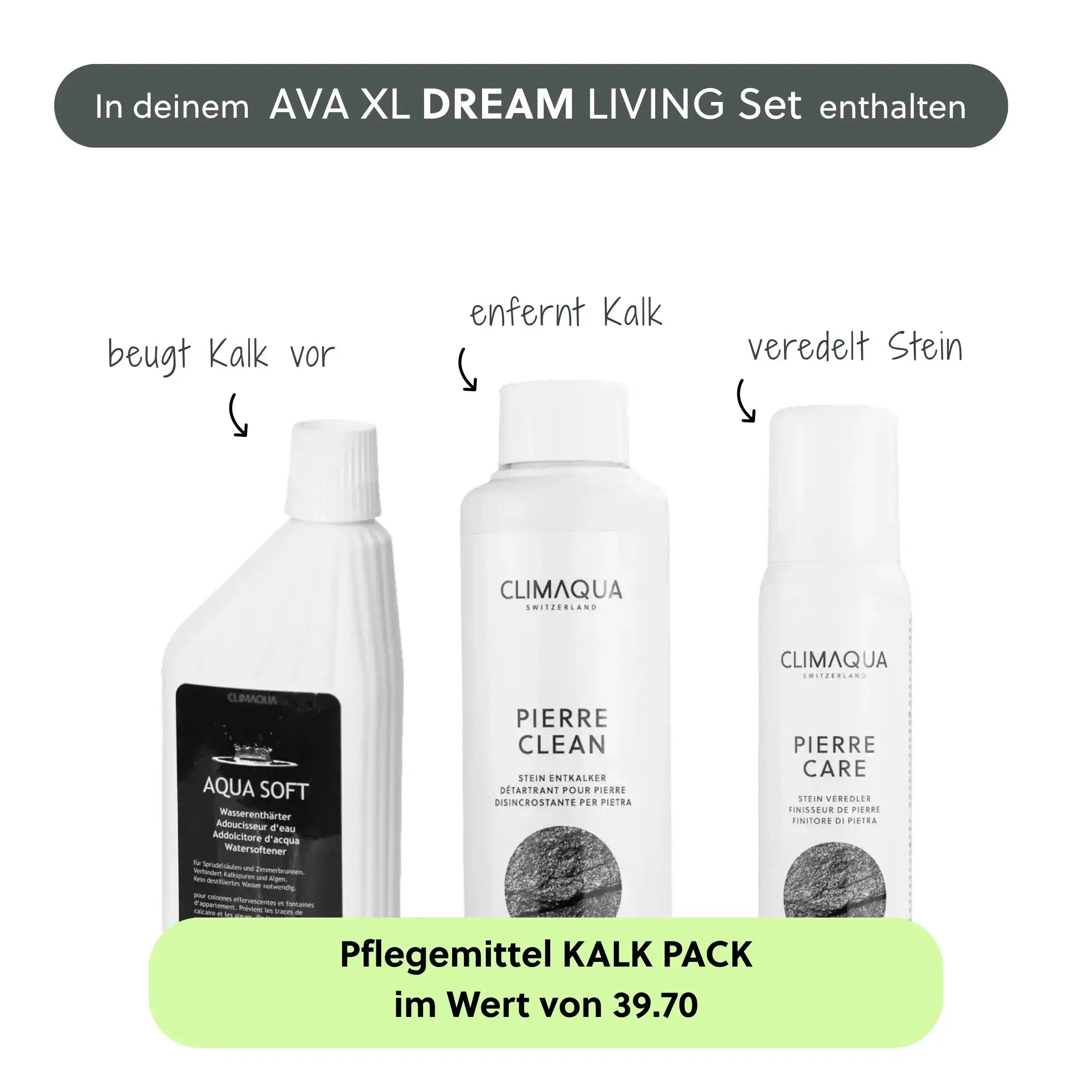 Wasserwand AVA XL DREAM LIVING Set - CLIMAQUA
