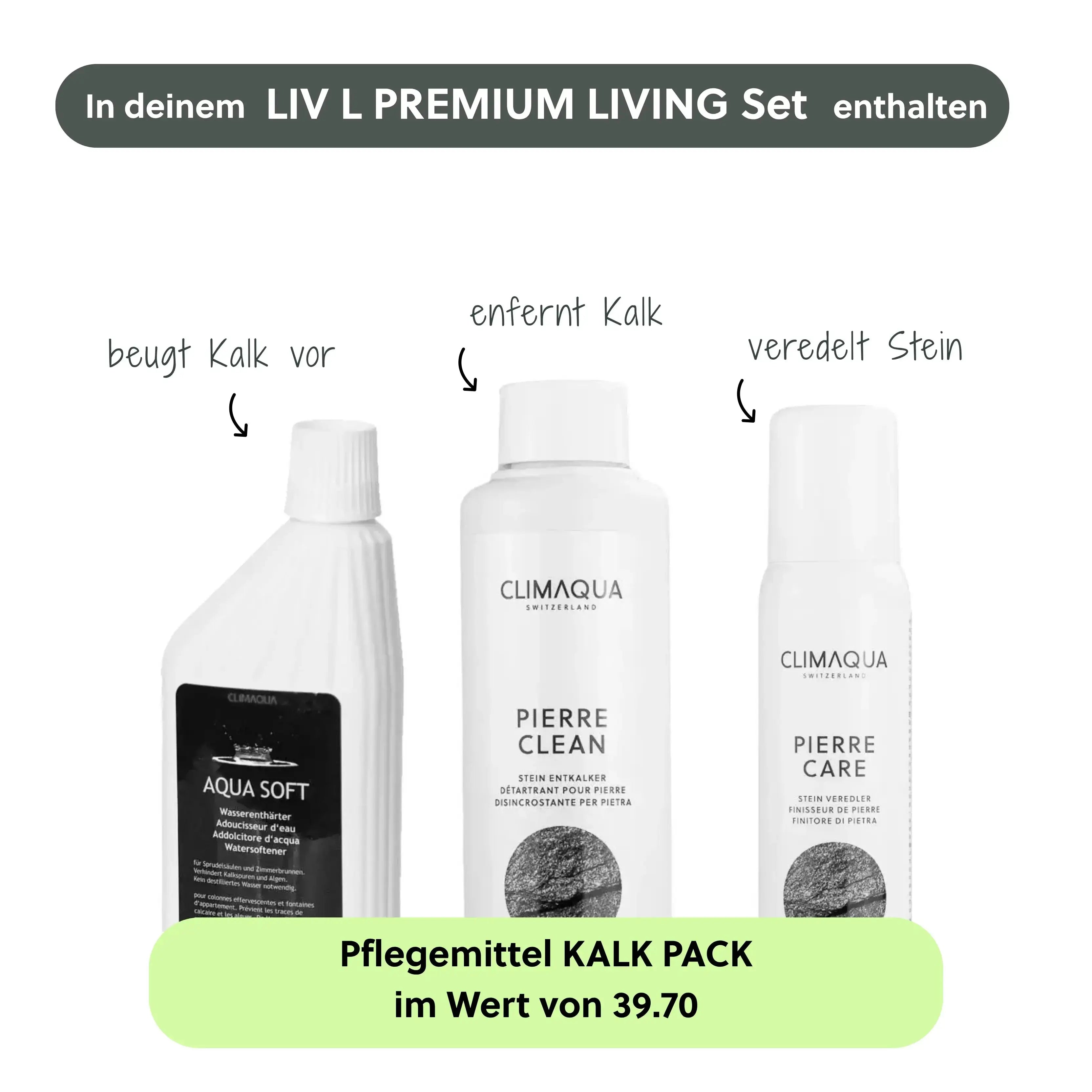 Wasserwand Set LIV L PREMIUM LIVING - CLIMAQUA