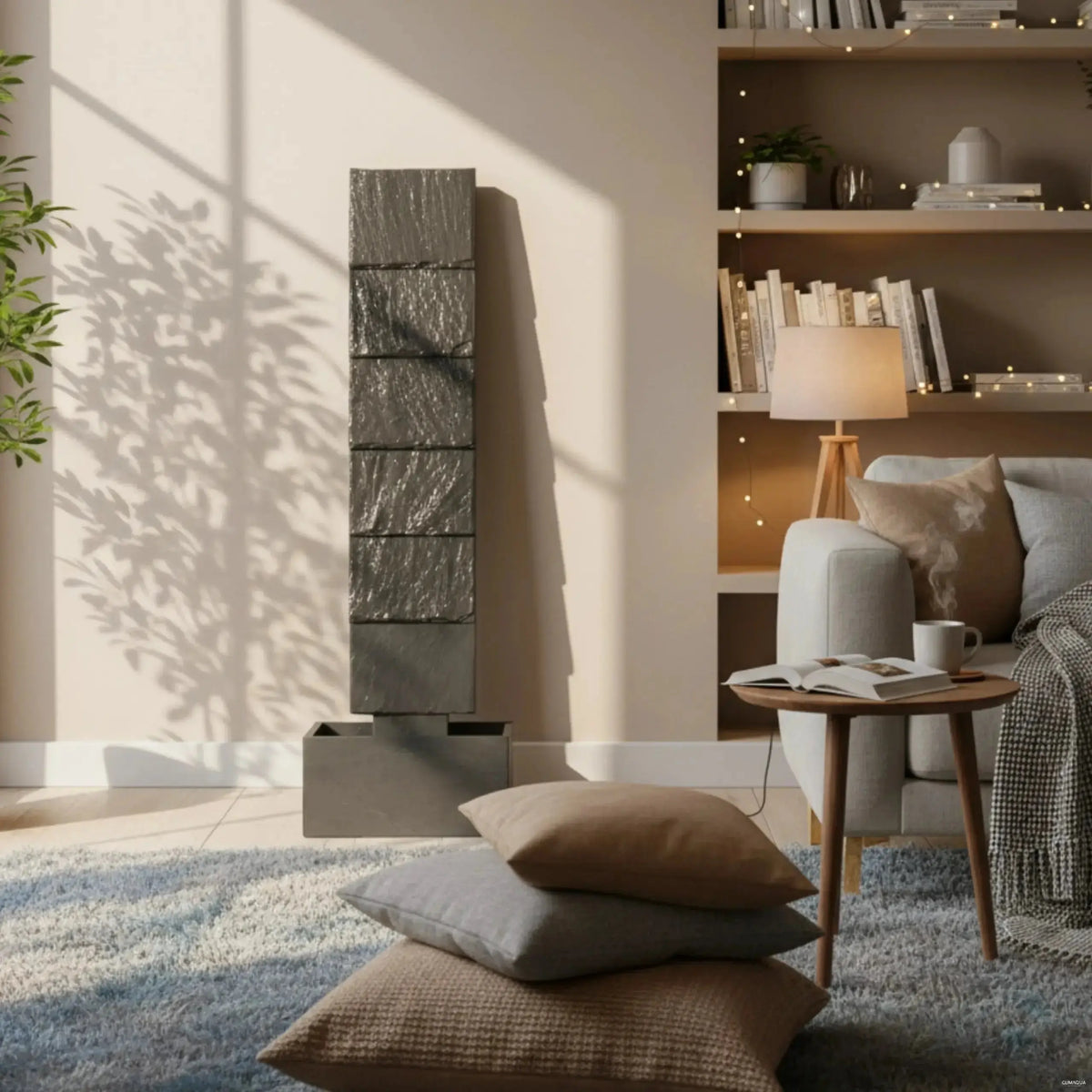 CLIMAQUA Fountains Waterwall VIO L Anthracite - CLIMAQUA (KI-Inhalte)