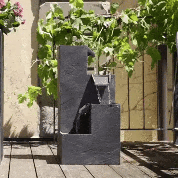 Gartenbrunnen KUBO PREMIUM LIVING Set - CLIMAQUA