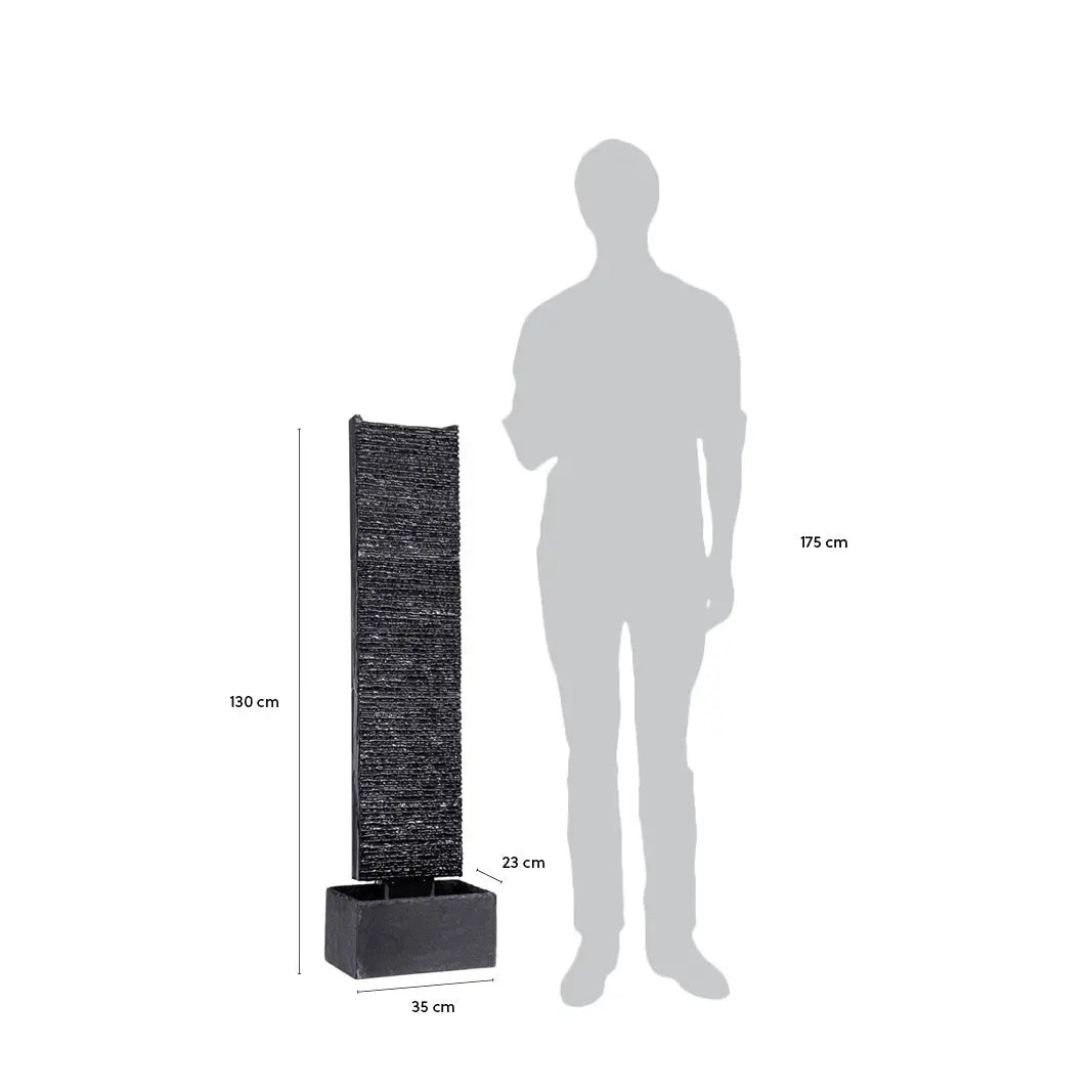 Edle Wasserwand Schiefer 130 cm LIV L - CLIMAQUA