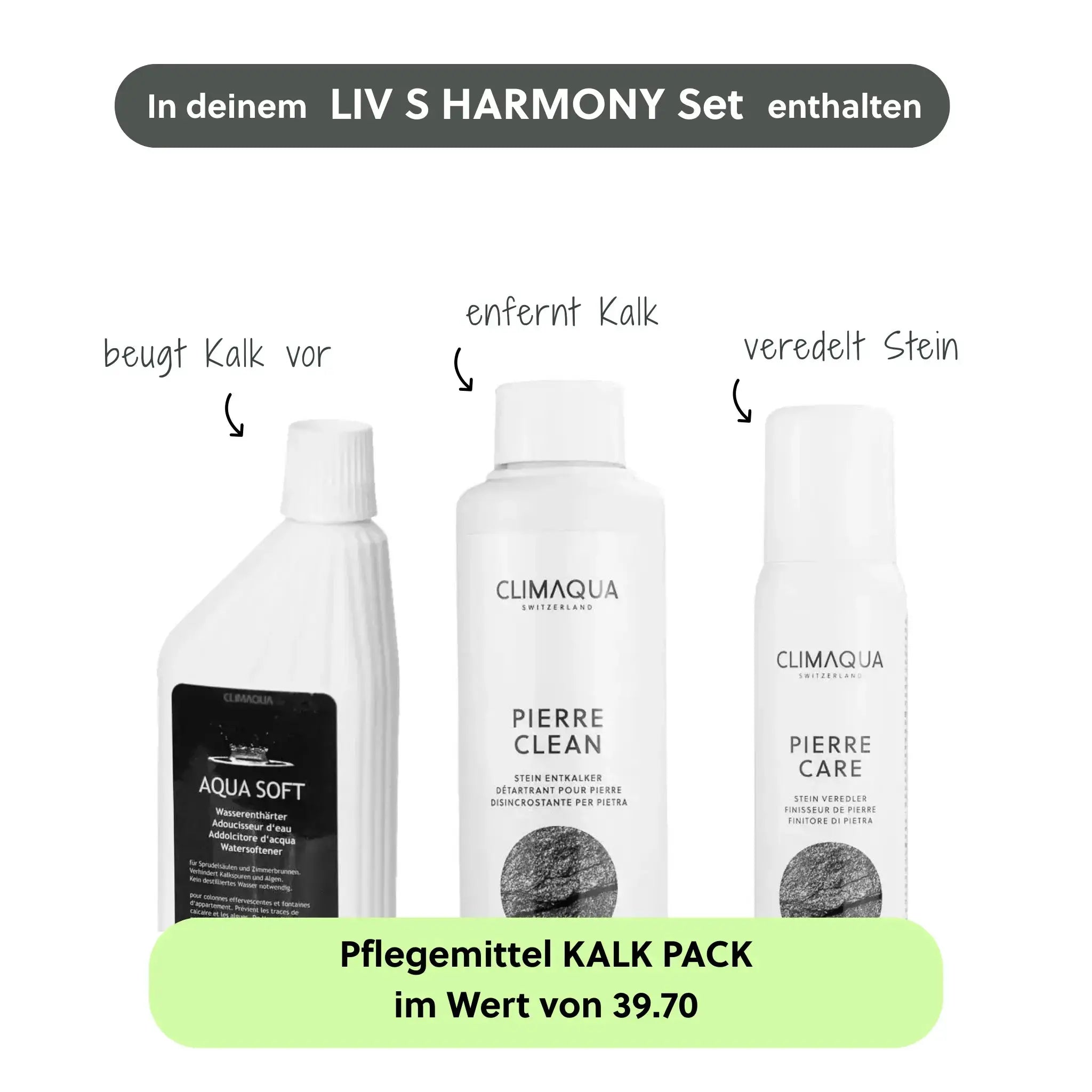 Kleine Wasserwand LIV S HARMONY Set - CLIMAQUA