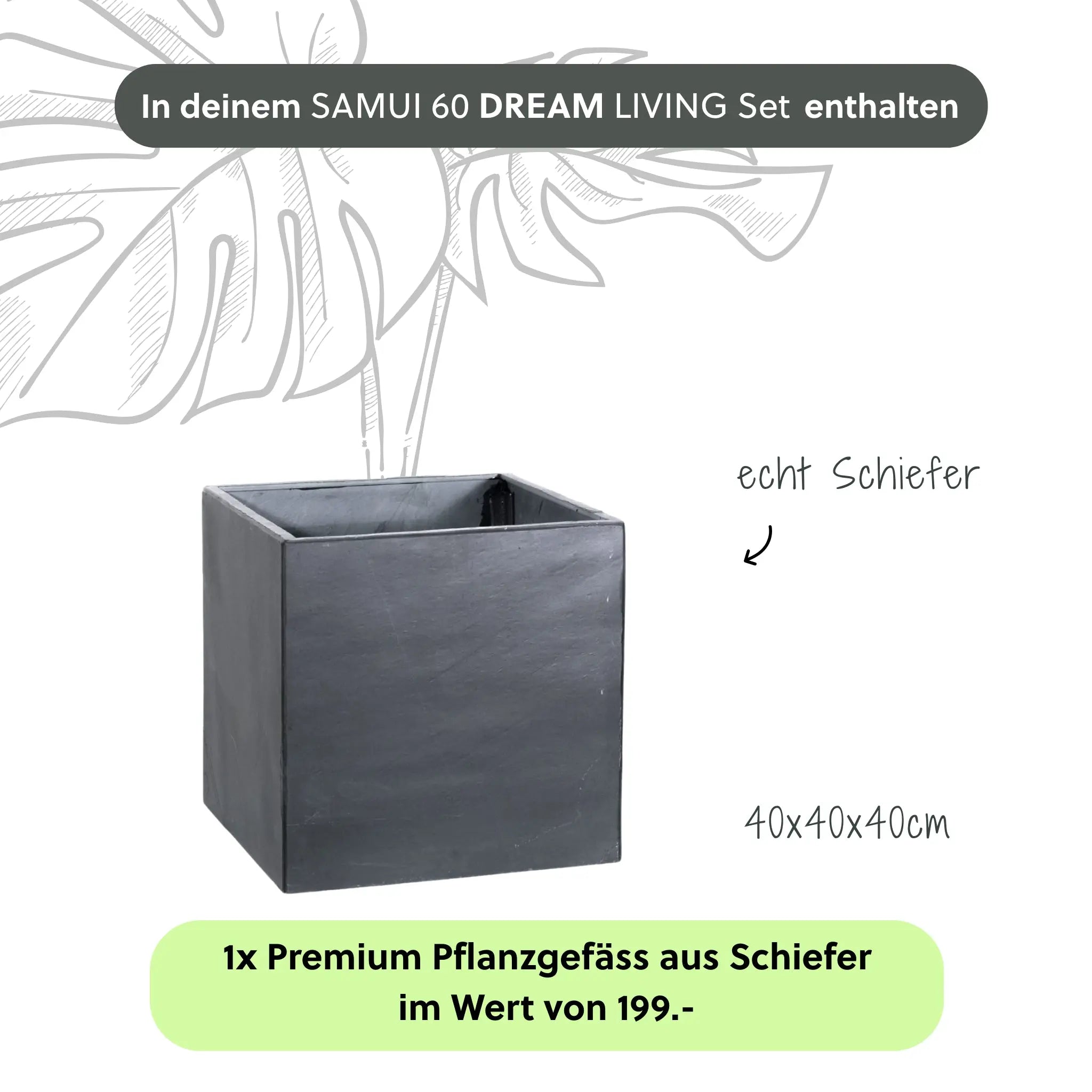 Gartenbrunnen SAMUI 60 DREAM LIVING Set - CLIMAQUA