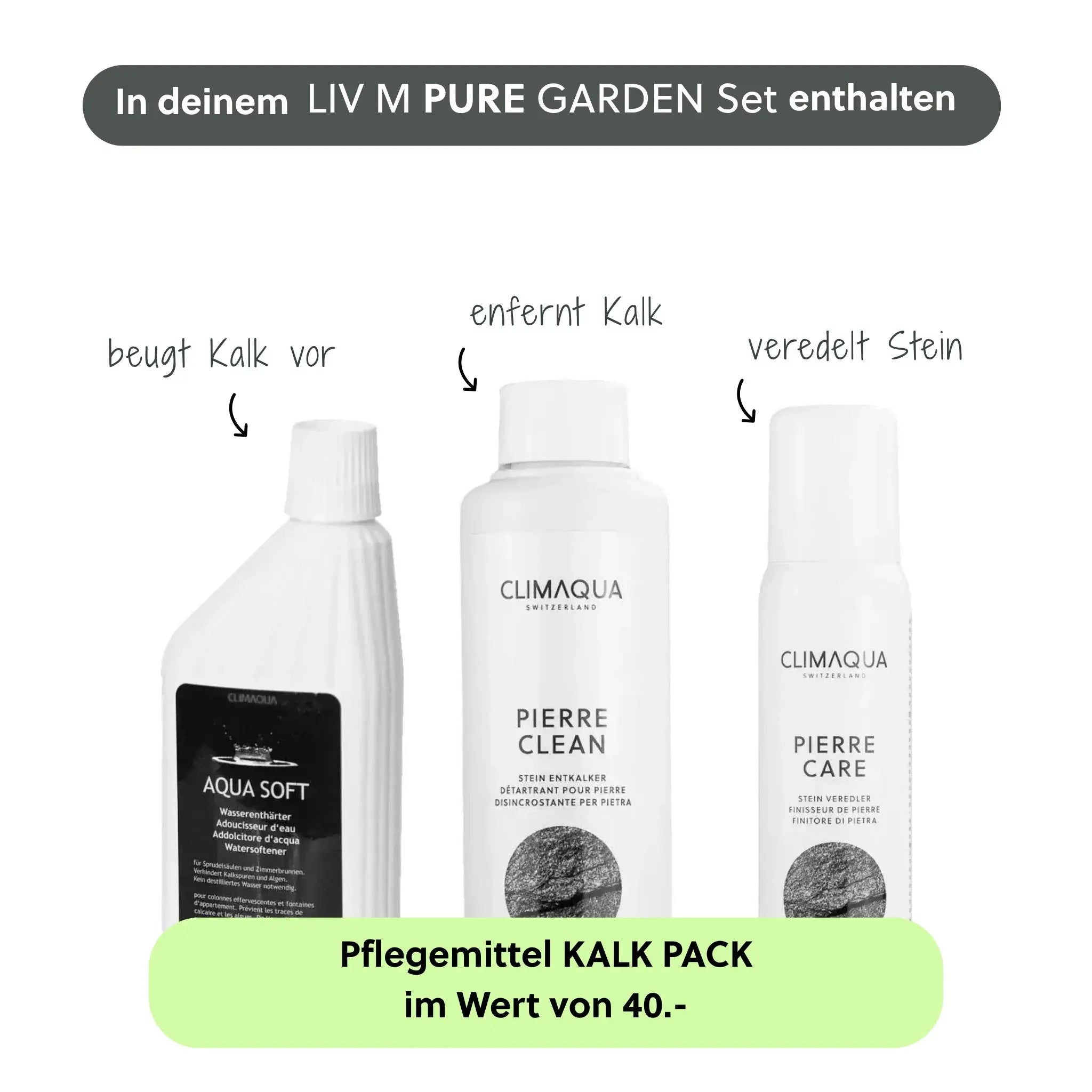 Wasserwand LIV M PURE GARDEN Set - CLIMAQUA
