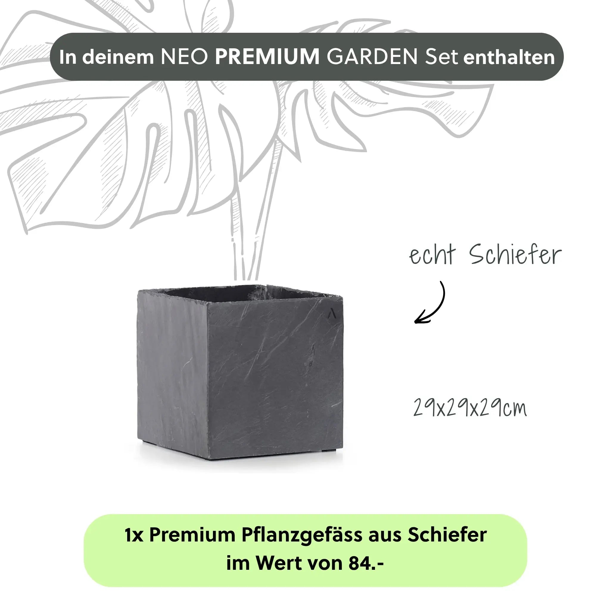 Säule Brunnen NEO PREMIUM GARDEN Set - CLIMAQUA