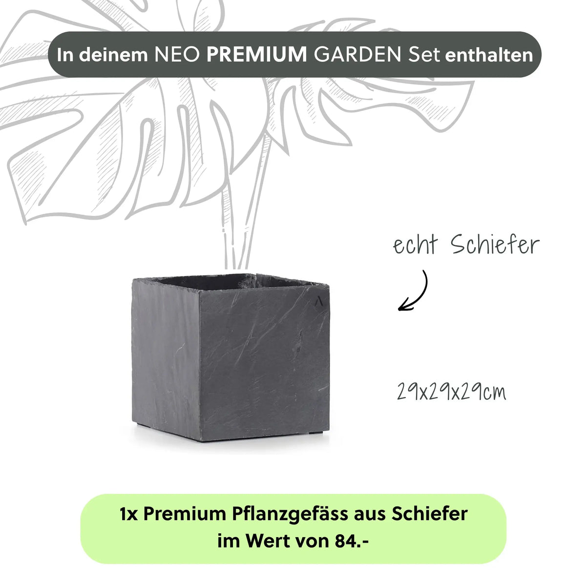 Säule Brunnen NEO PREMIUM GARDEN Set - CLIMAQUA