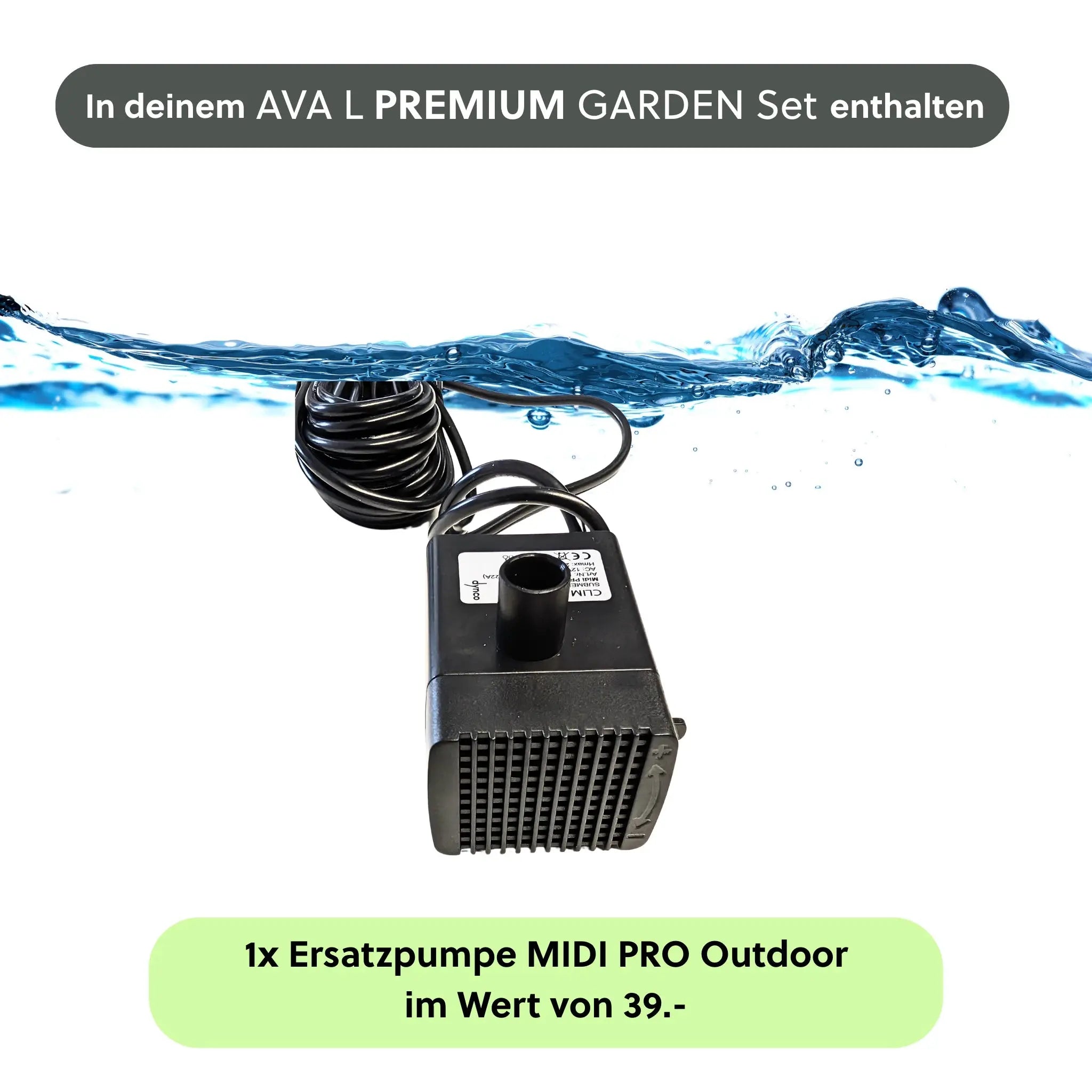 Wasserwand AVA L PREMIUM GARTEN Set - CLIMAQUA