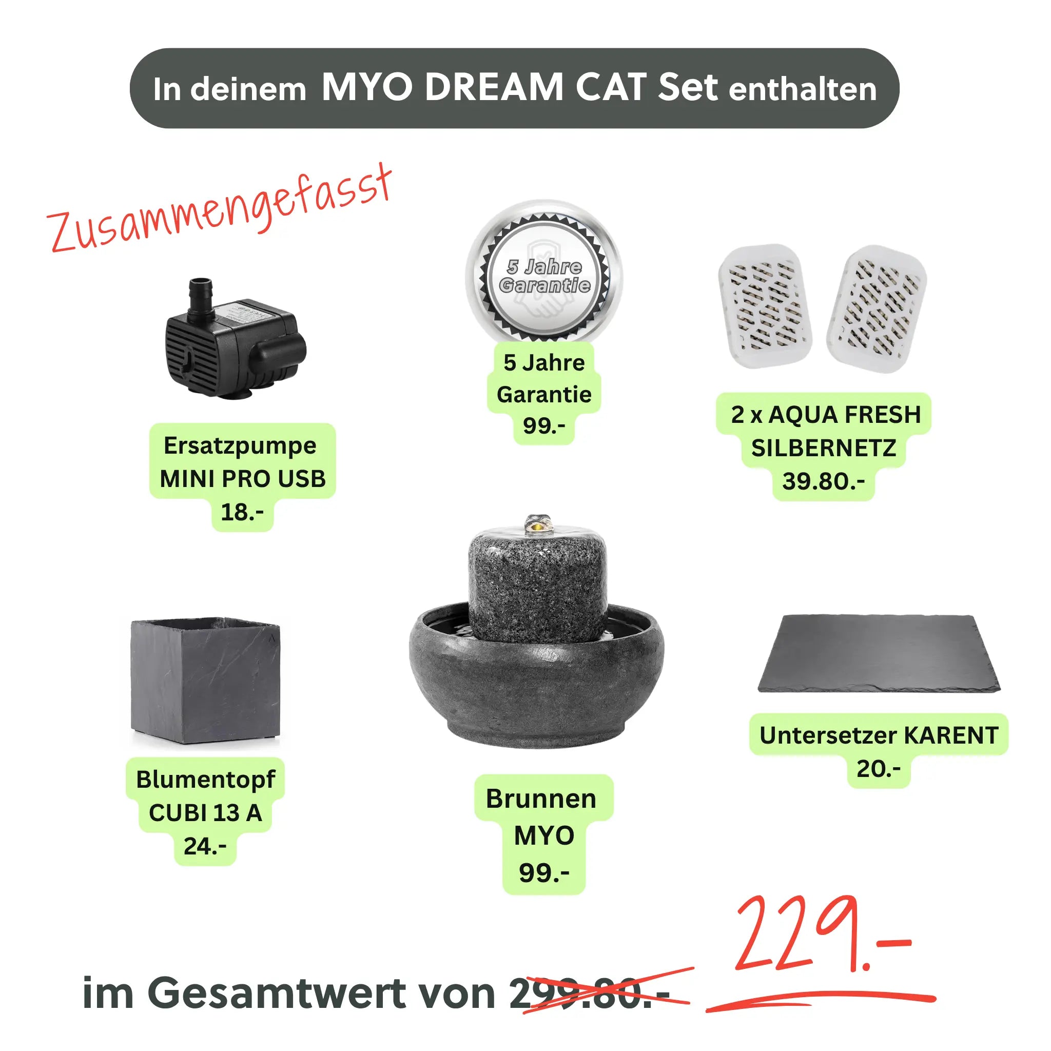 Katzenbrunnen MYO DREAM CAT SET - CLIMAQUA