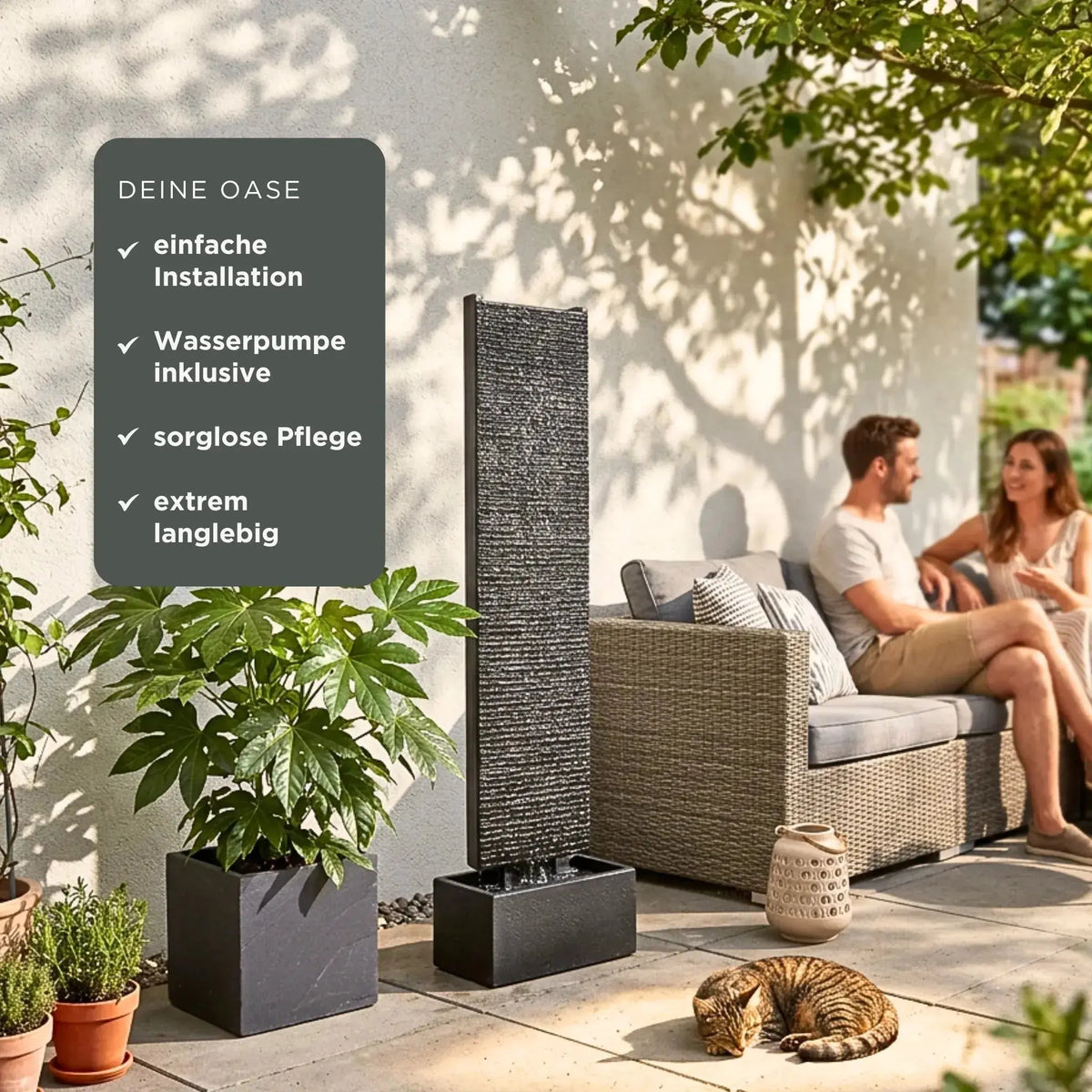 Wasserwand LIV L PREMIUM GARDEN Set - CLIMAQUA (KI-Inhalte)