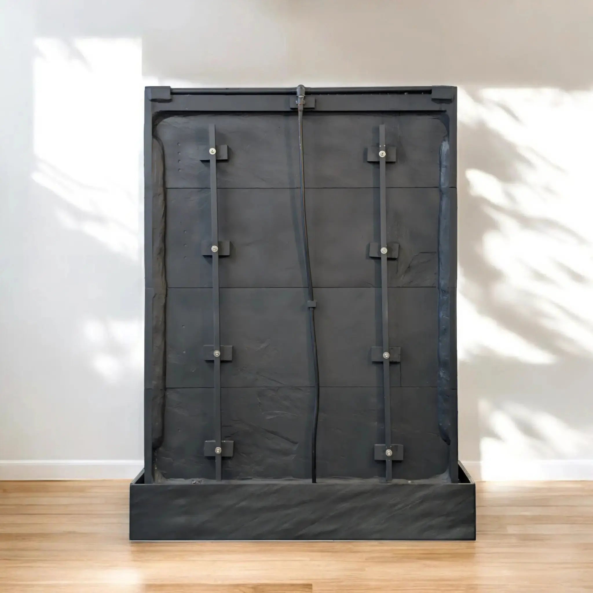 LIV WALL– Luxuriöse Wasserwand Schiefer Schwarz 160 cm - CLIMAQUA