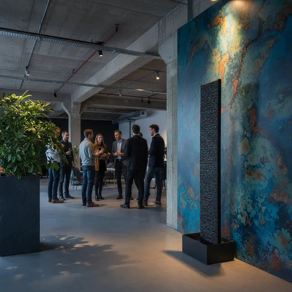 LIV XL – Hohe Wasserwand Schiefer 2m Anthrazit - CLIMAQUA