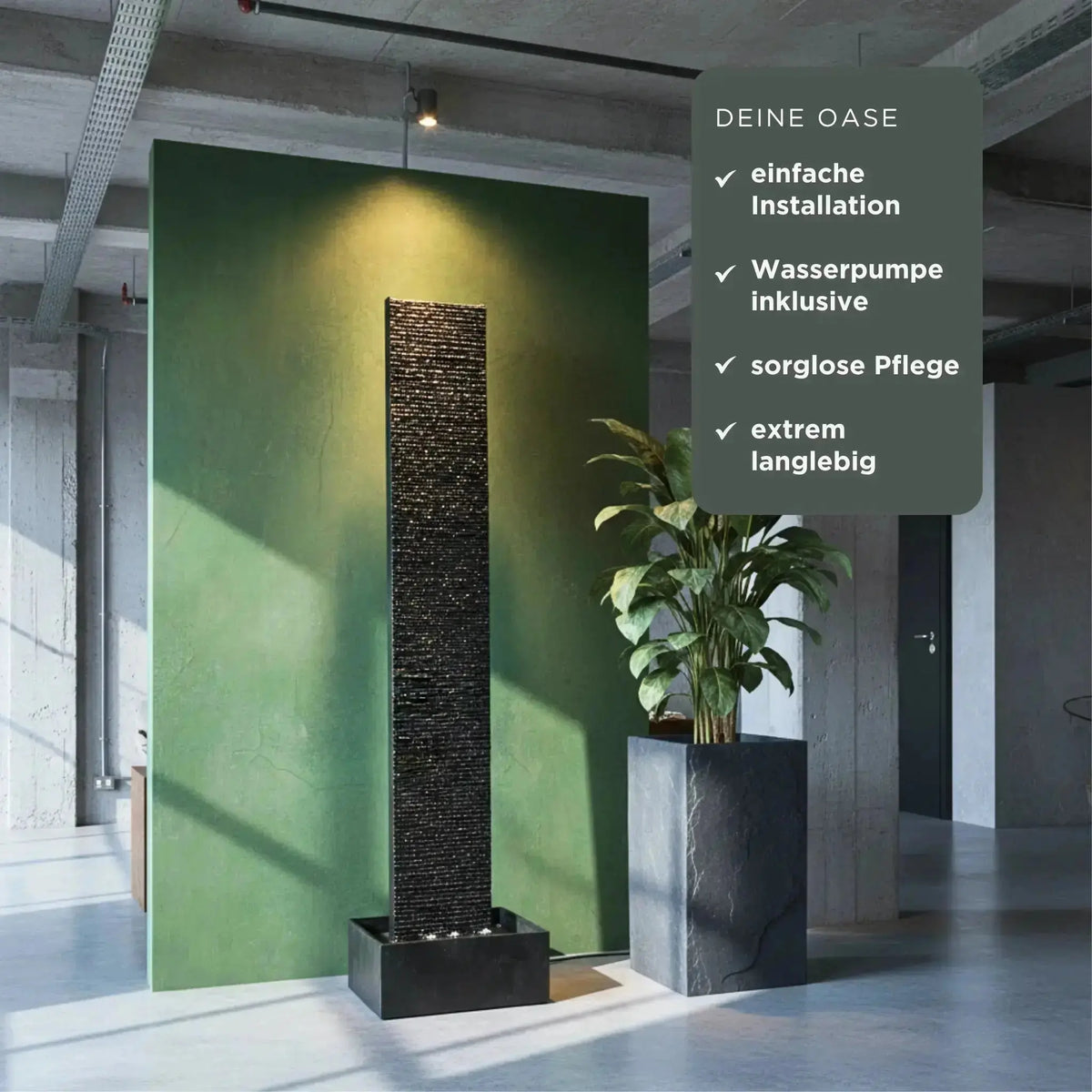 Wasserwand Set LIV XL DREAM LIVING - CLIMAQUA (KI-Inhalte)
