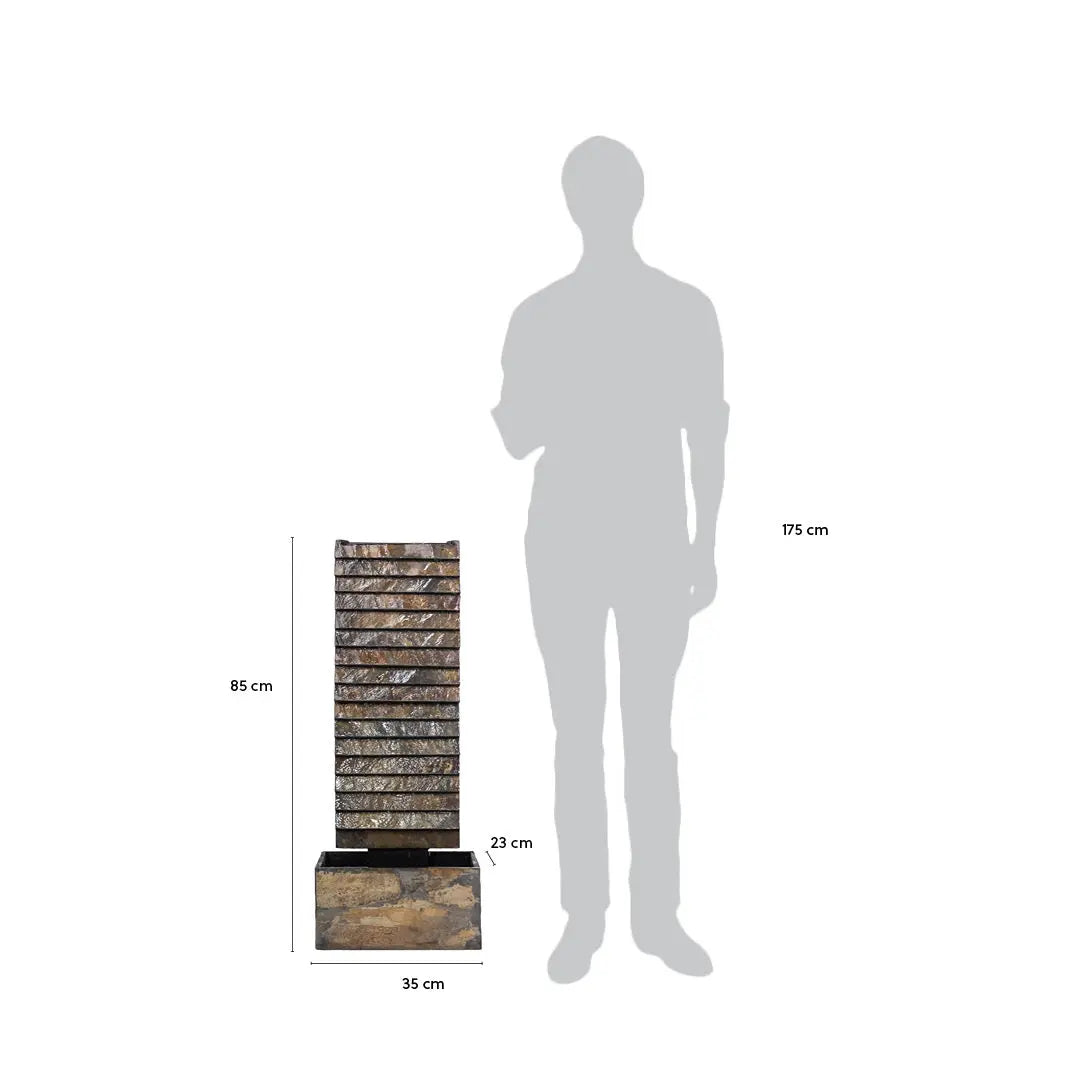 Mittelgrosse Wasserwand Schiefer AVA M - CLIMAQUA