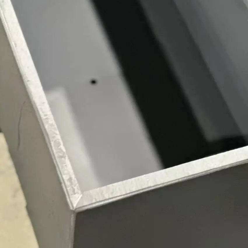 RECTO 60 Anthrazit – Blumenkasten Outdoor 60x38x40 cm Naturschiefer Schwarz - CLIMAQUA