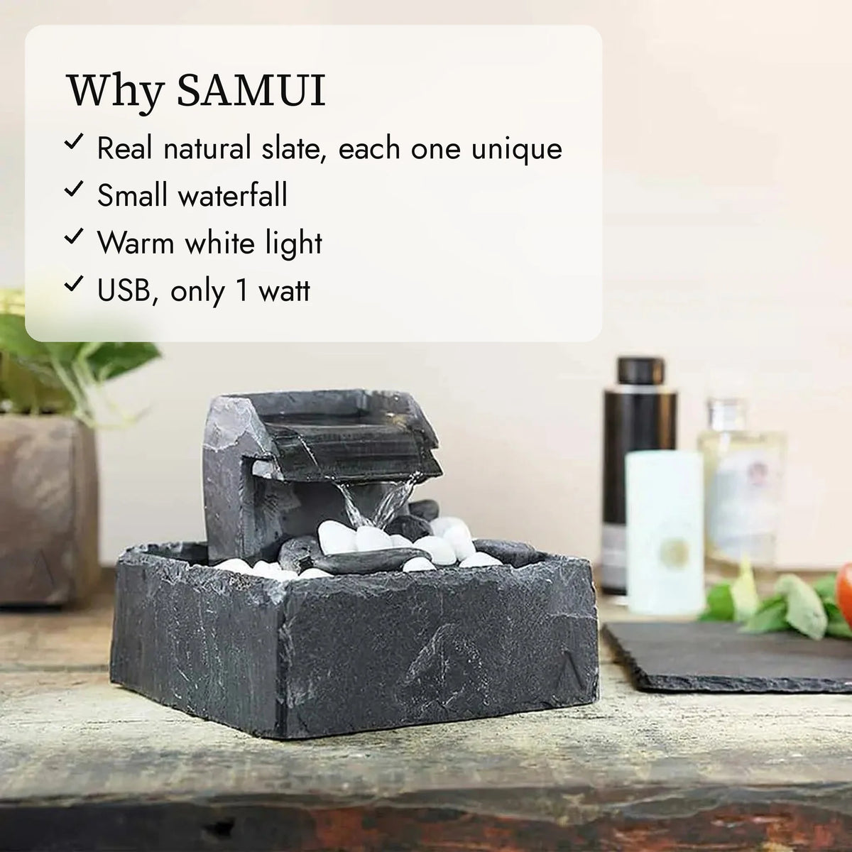Benefits of the SAMUI tabletop fountain