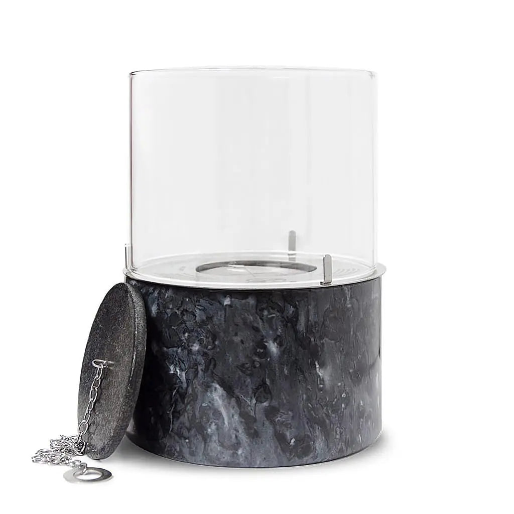 Tischfeuer Marmor schwarz PINO M - CLIMAQUA