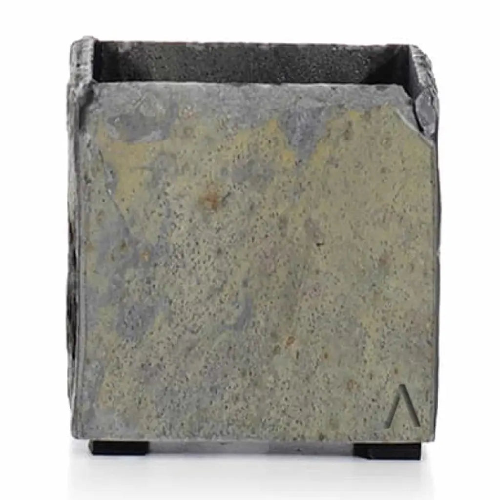 Übertopf Würfel 13x13x13 cm Schiefer Braun CUBI 13 Rusty - CLIMAQUA