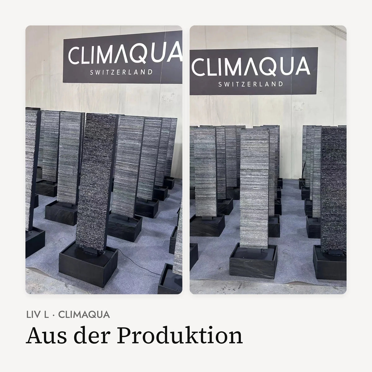 Wasserwände LIV L in der Produktion