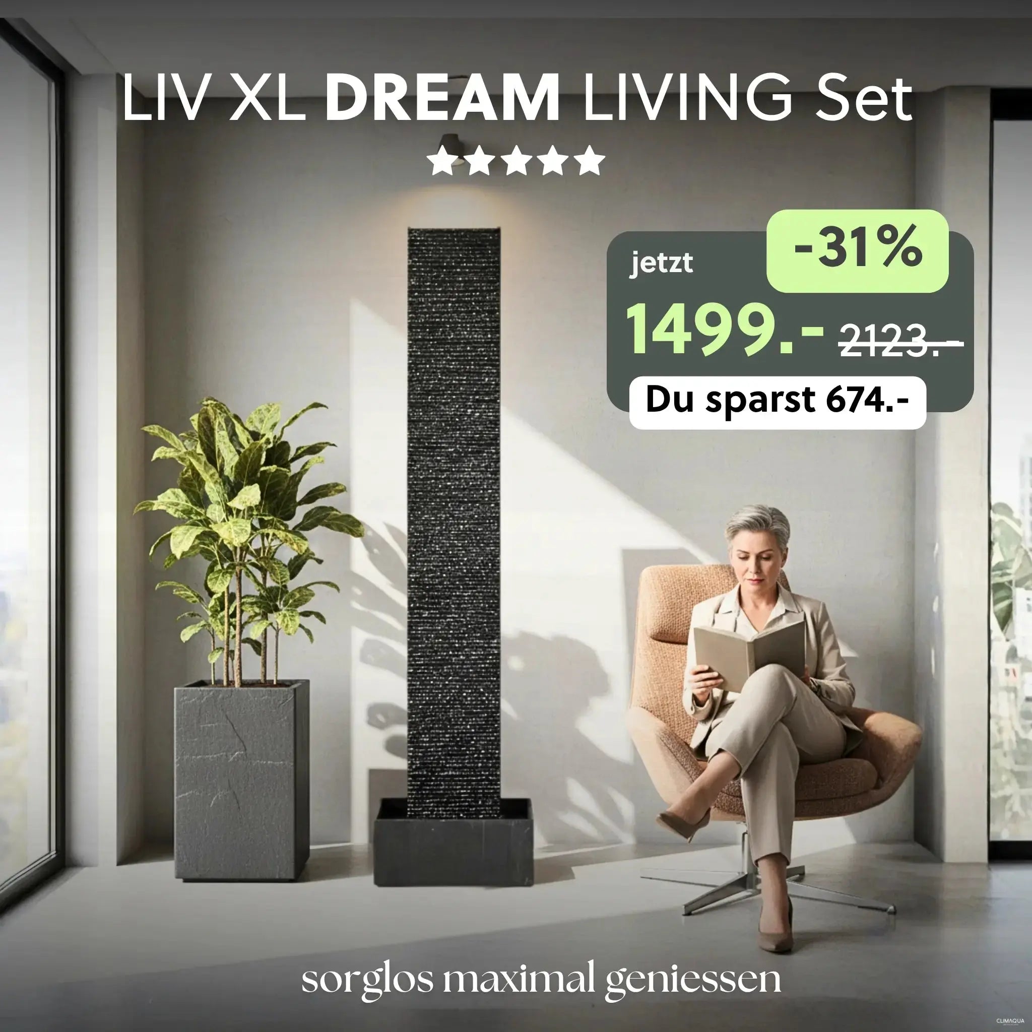 Wasserwand Set LIV XL DREAM LIVING - CLIMAQUA