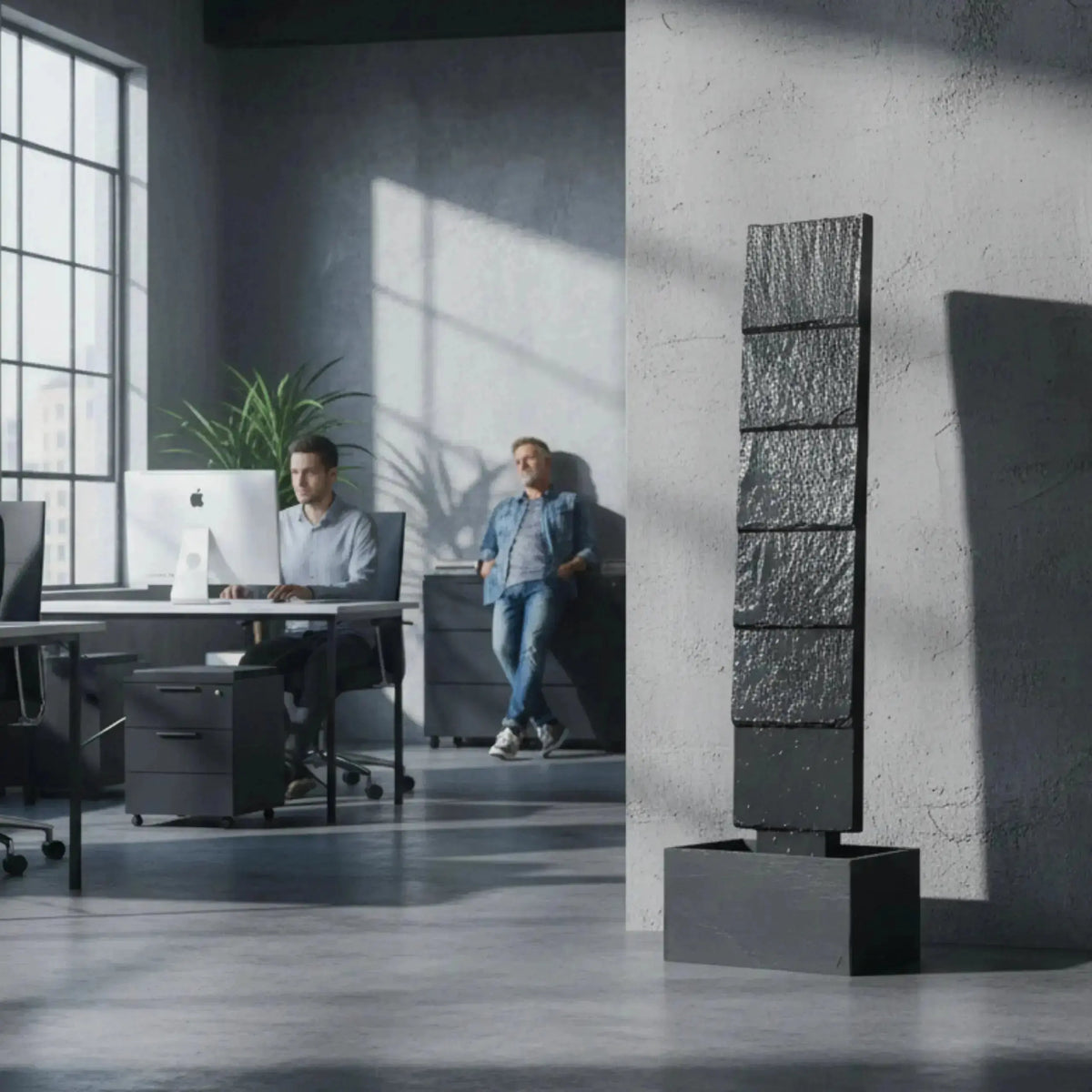 CLIMAQUA Fountains Waterwall VIO L Anthracite - CLIMAQUA