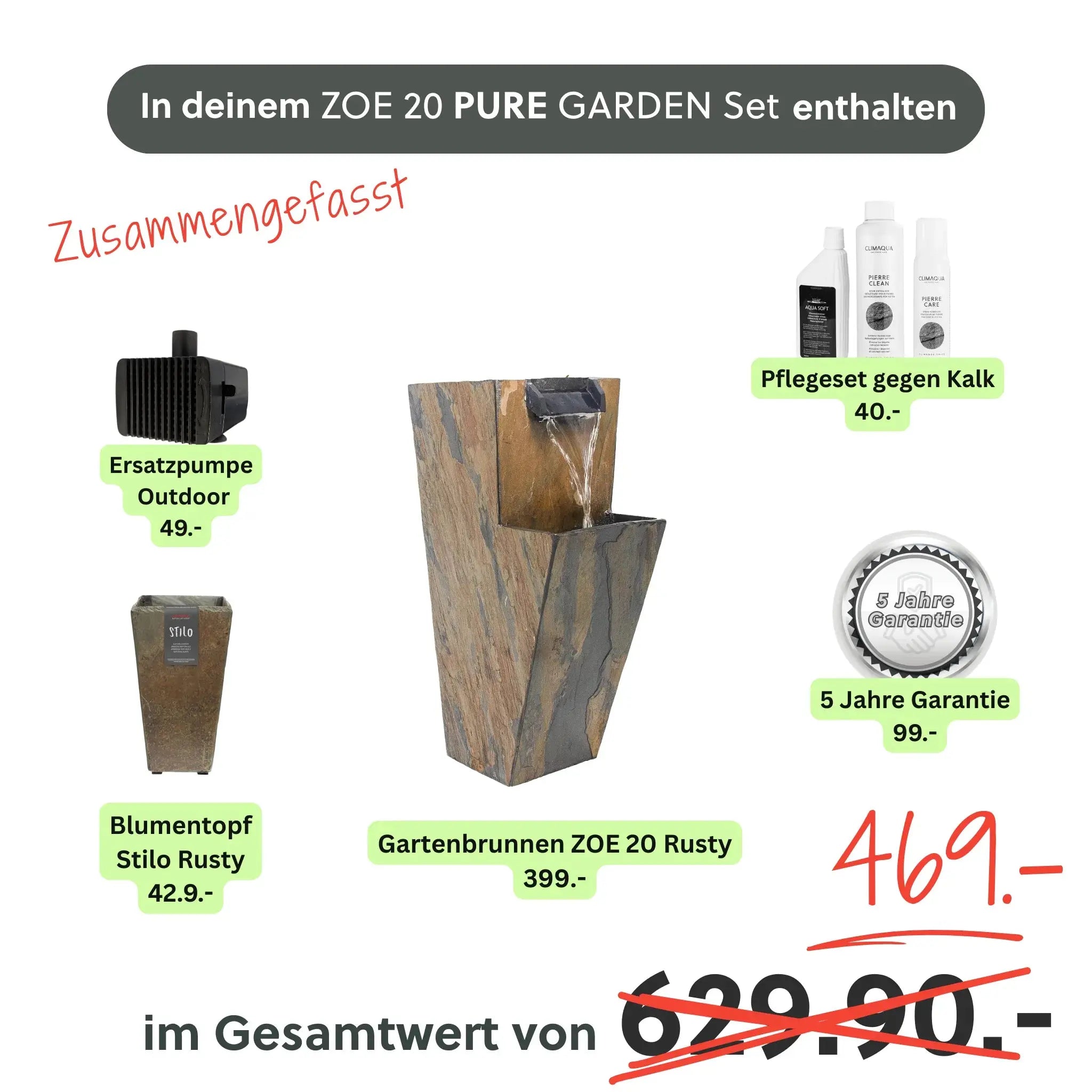 ZOE 20 PURE LIVING Set Rusty - CLIMAQUA