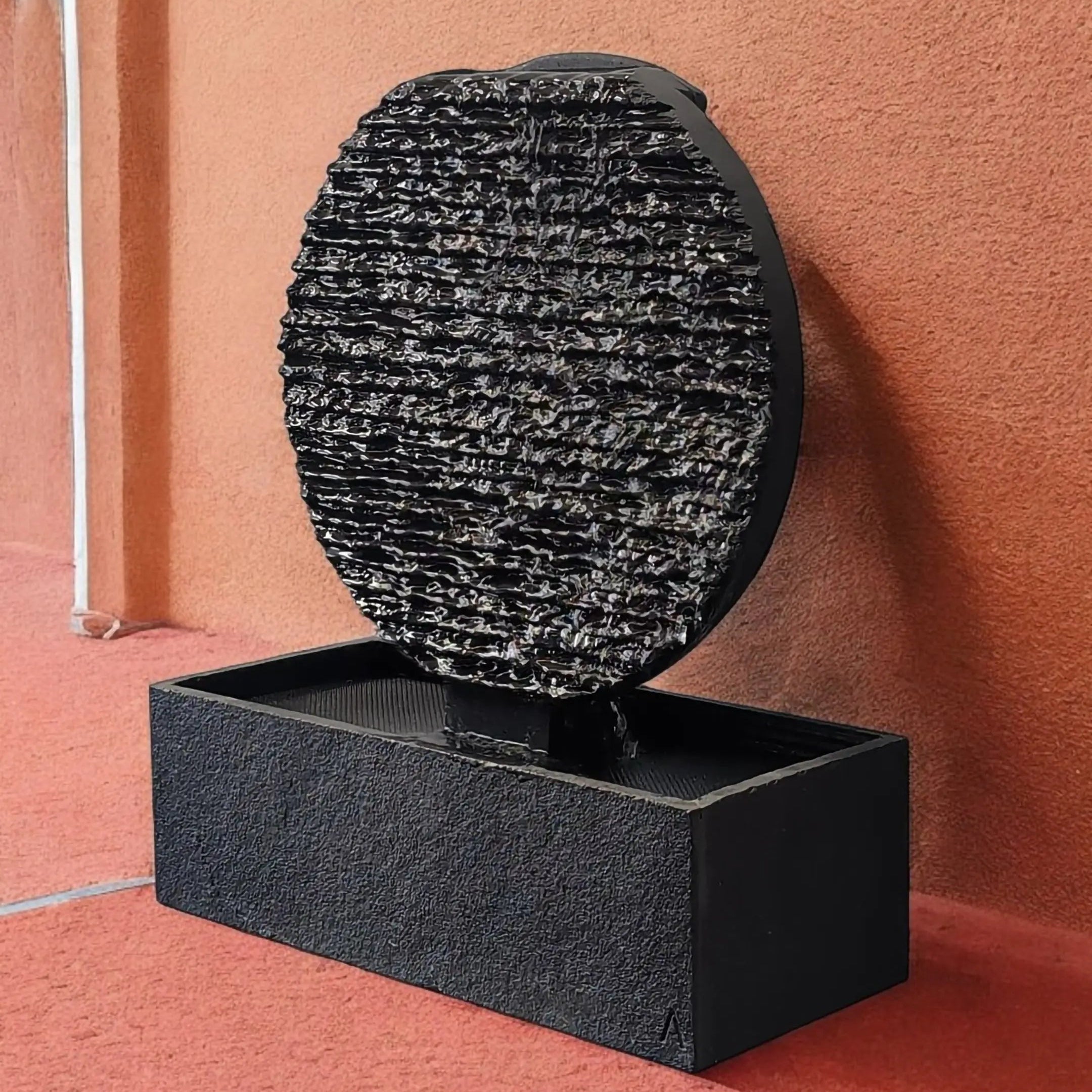 Zimmerbrunnen Kreis aus Schiefer AYO M - CLIMAQUA