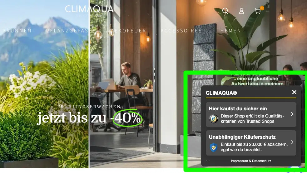 CLIMAQUA® ist jetzt Trusted Shops Mitglied – sicher einkaufen & Käuferschutz - CLIMAQUA
