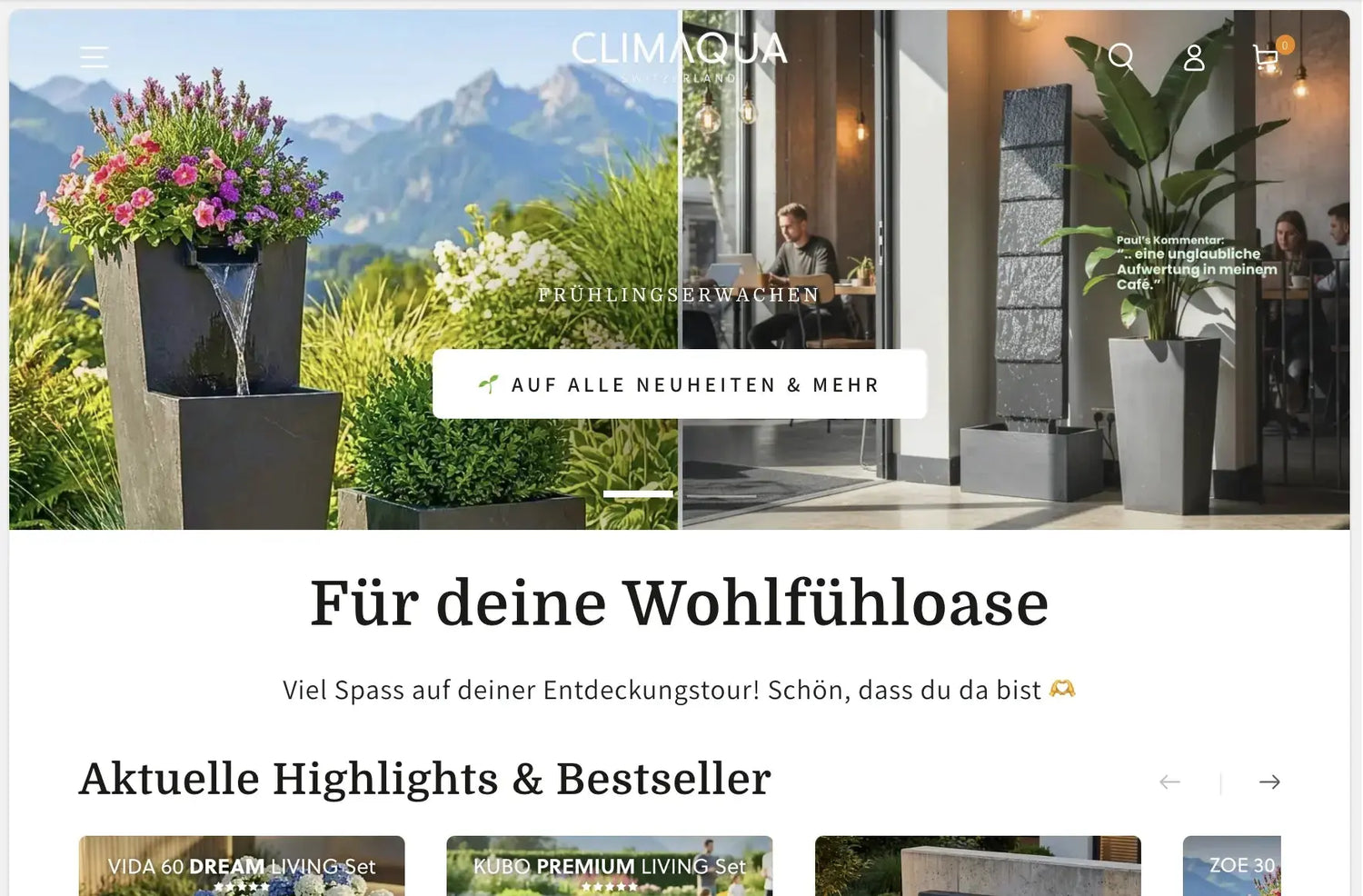 In eigener Sache: Unser Website-Frühjahrs-Refresh 🌱 - CLIMAQUA