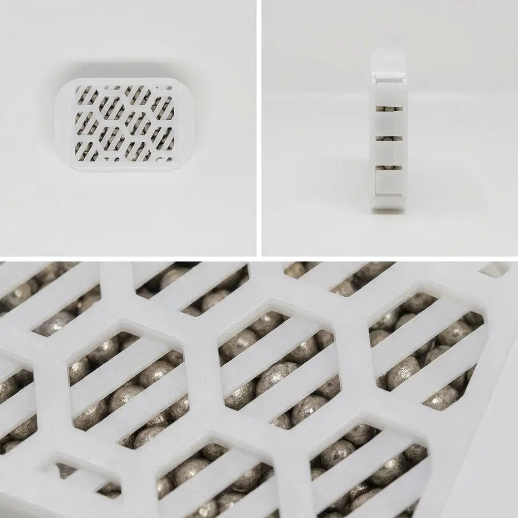 AQUA FRESH SILBERNETZ - Gegen Biofilm &amp; Gerüche - Für frisches Wasser, Keimschutz durch Ionisierung - CLIMAQUA