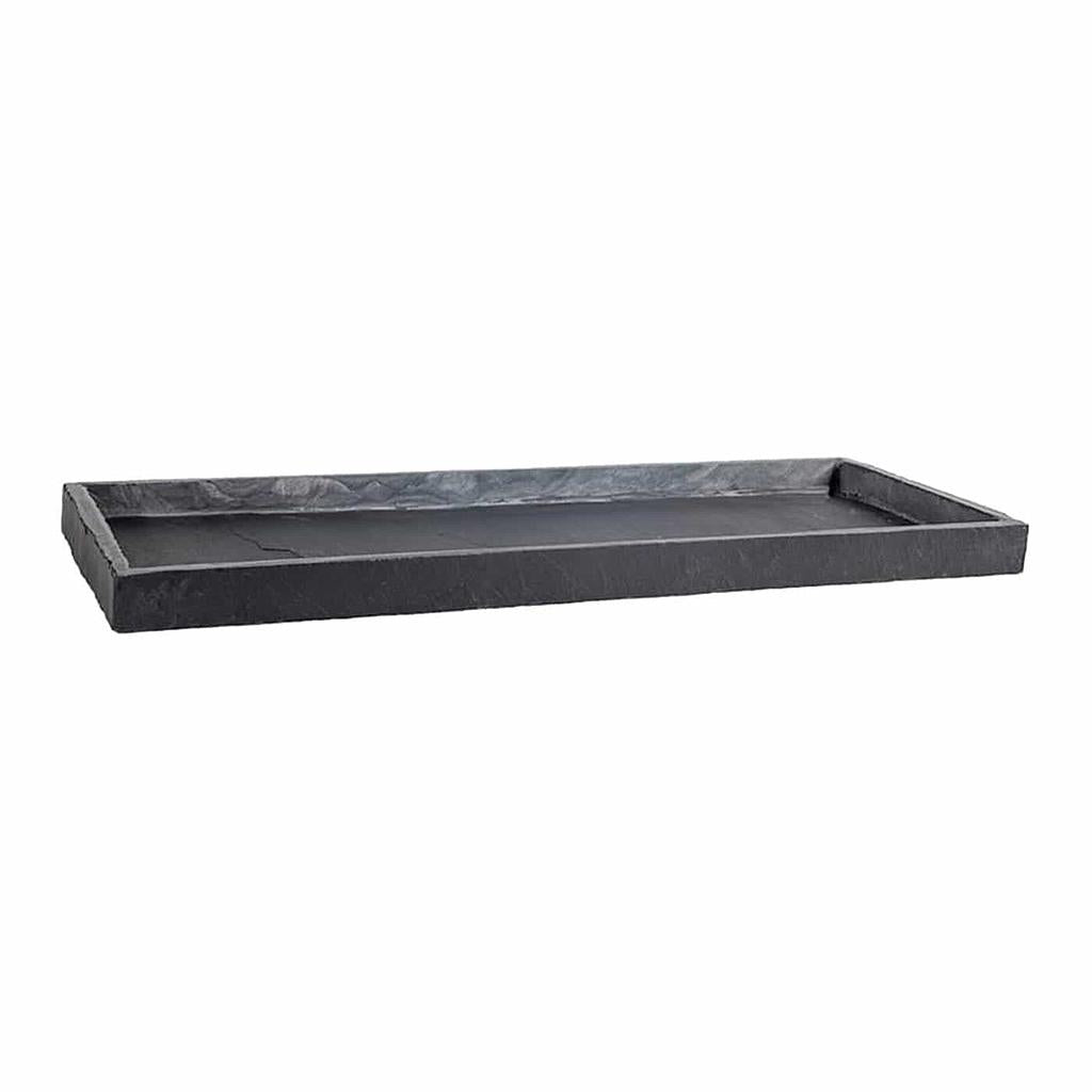 Untersetzer 55x23x3 cm Naturschiefer Schwarz TRAY 50 Anthracite