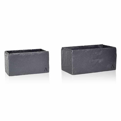 Blumenkästchen 21x11 cm Schiefer Schwarz JARDI 21 Anthracite