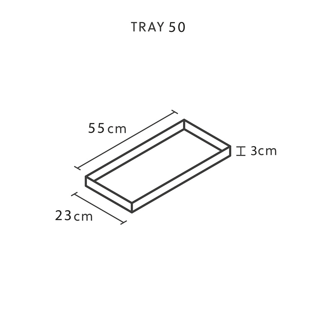 Untersetzer 55x23x3 cm Naturschiefer Schwarz TRAY 50 Anthracite